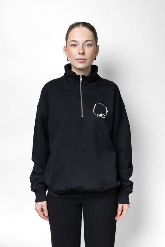 Halfzip schwarz